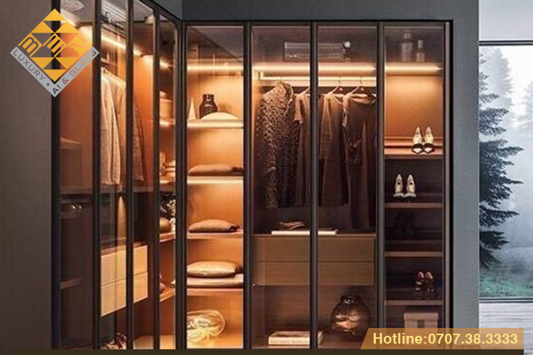 Cánh kính tủ quần áo nội thất cao cấp