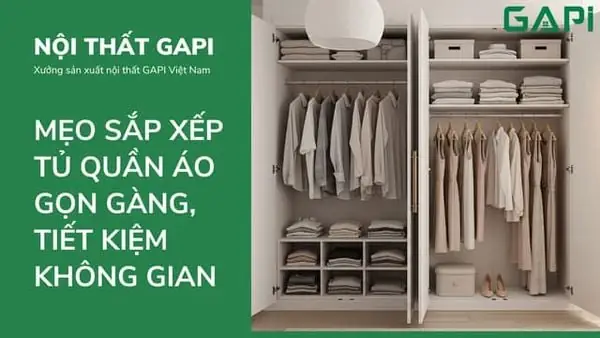Cách Xếp Đồ Vào Tủ Gọn Gàng: Cẩm Nang Chi Tiết Từ A-z Cho Không Gian Tối Ưu